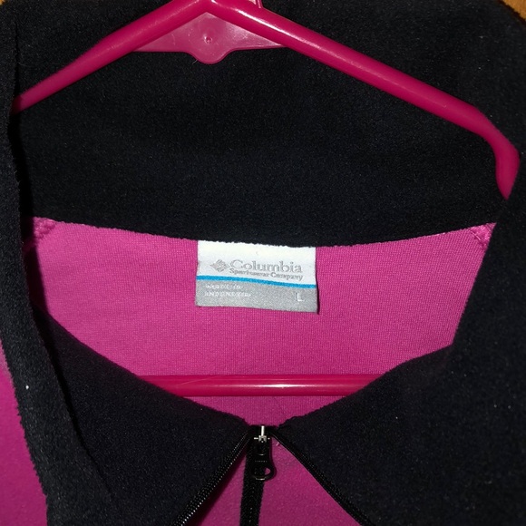 Women’s Columbia pink ribbon fleece pullover, L - Picture 3 of 4